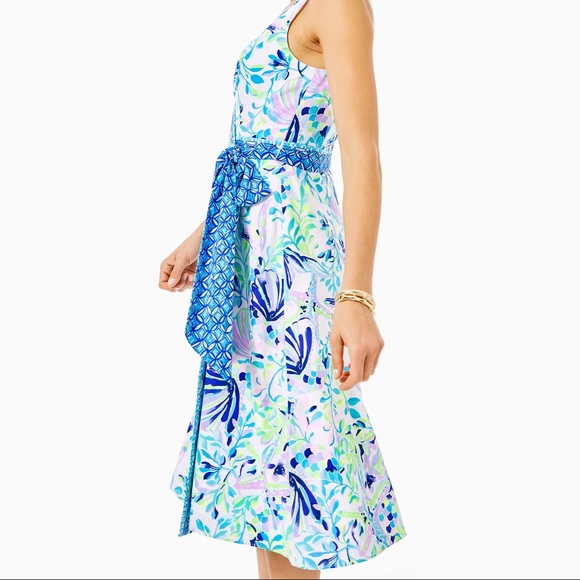 Lilly Pulitzer Shaylee Stretch Midi Dress NWT 2 - Picture 3 of 9